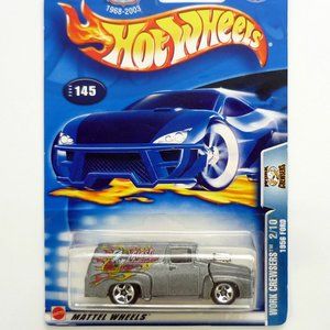 Hot Wheels 1956 Ford #145 Work Crewsers 2/10 Silver Die-Cast Car 2003